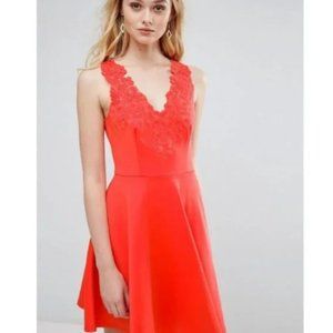 Ted Baker Tangerine Talia Sleeveless Fit N Flare Dress💘 (1230)